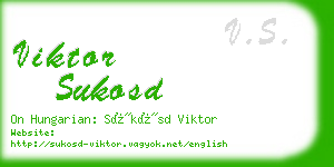 viktor sukosd business card